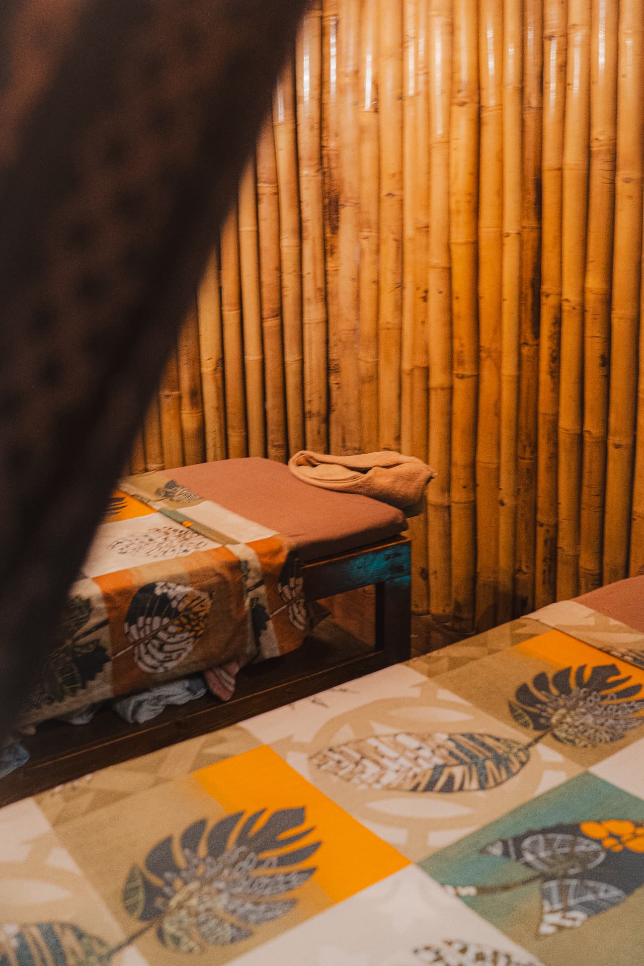 The bamboo treatment cabin